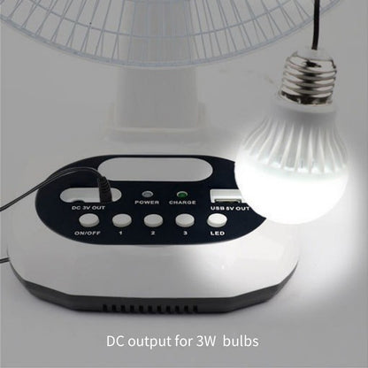 Damen tragbarer solarbetriebener Ventilator mit integrierter LED-Beleuchtung Brehn