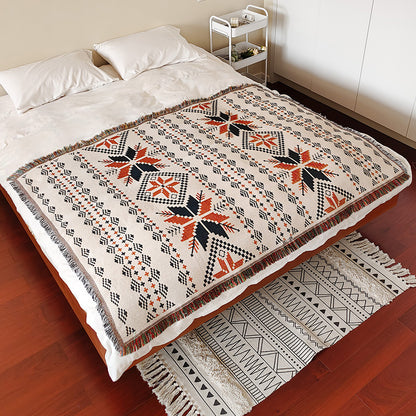 Bohemian gemusterte Wurfdecke