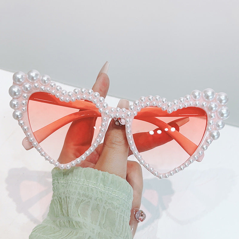 Cat-Eye Perlen-verzierte Sonnenbrille Brehn