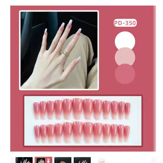 Elegante Gradient Press-On-Nagelspitzen Brehn
