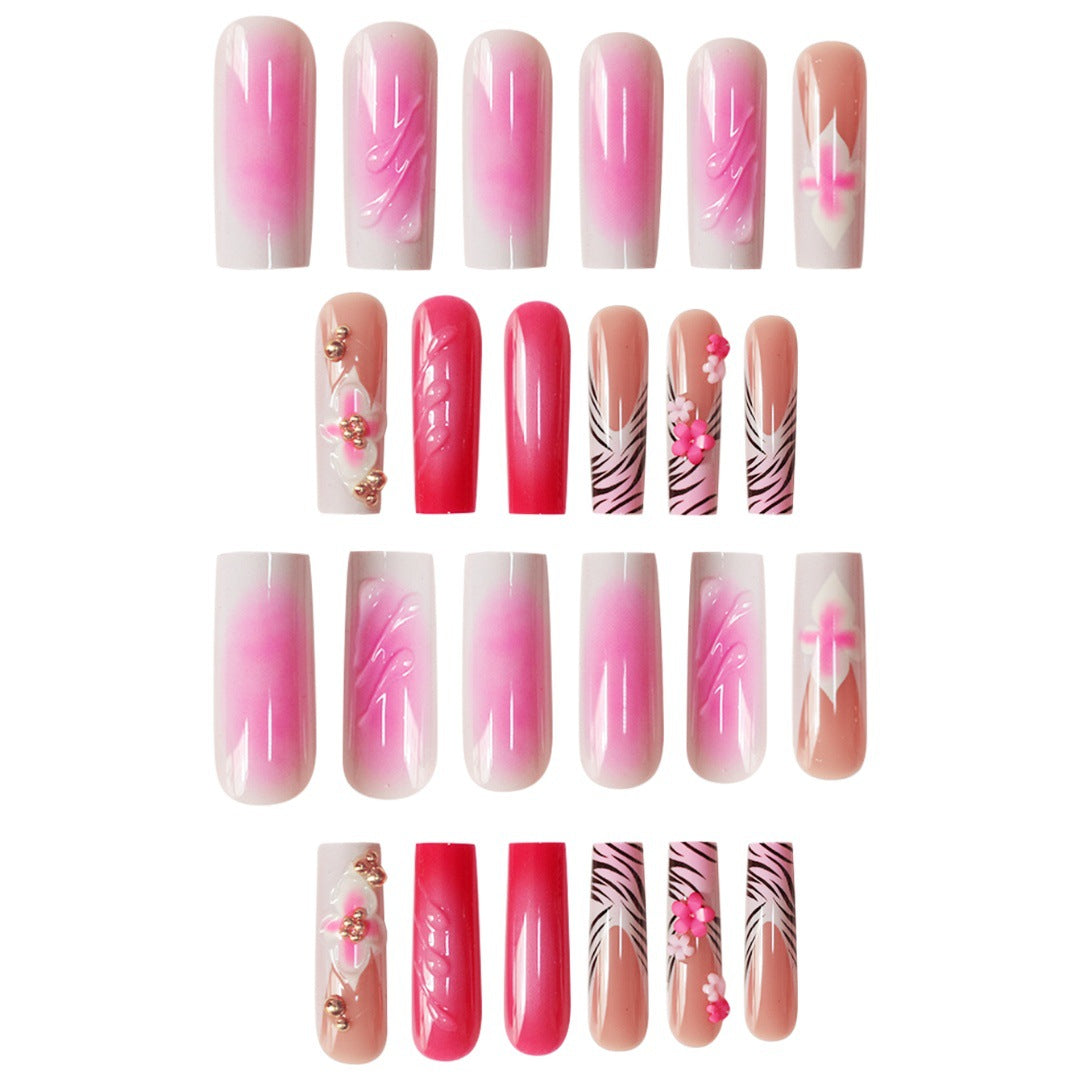 Floral 3D Nagelkunst Erweiterungen Brehn