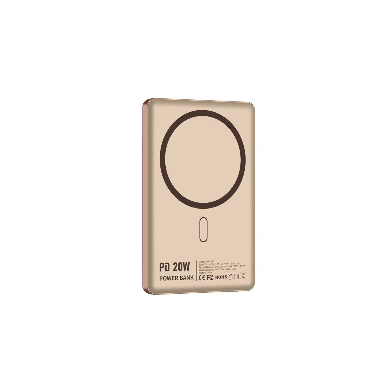 Hochleistungs Powerbank mit kabelloser Ladefunktion und Schnellladeoption Brehn