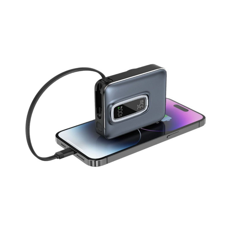 Tragbare Powerbank mit Innovativer Wireless-Ladefunktion und Digitalem Ladeindikator Brehn