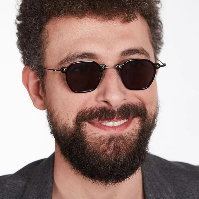 Damen modische Sonnenbrille im eleganten Design mit sechseckigem Rahmen Brehn