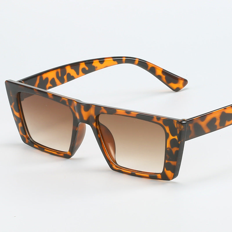 Damen geometrische Sonnenbrille mit trendigem, eckigem Rahmen Brehn
