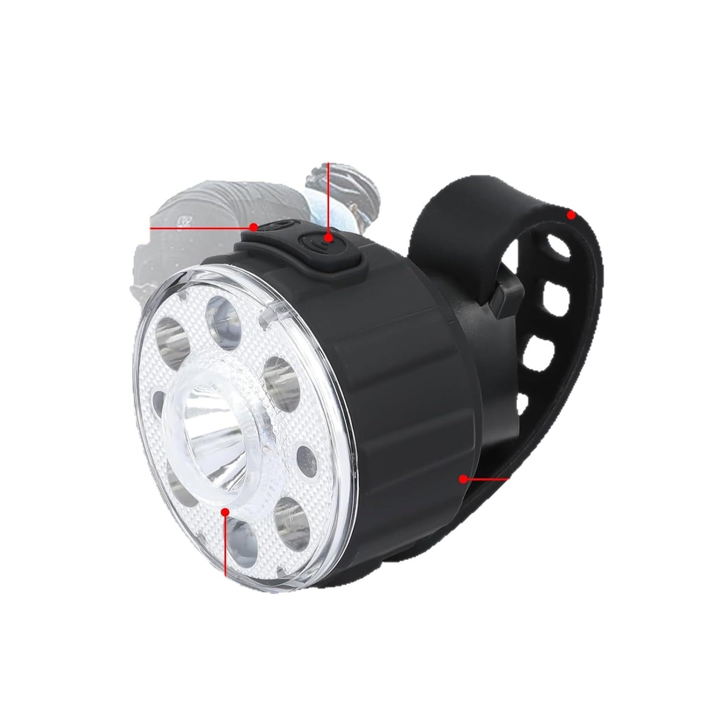 USB wiederaufladbares Fahrradlicht Brehn