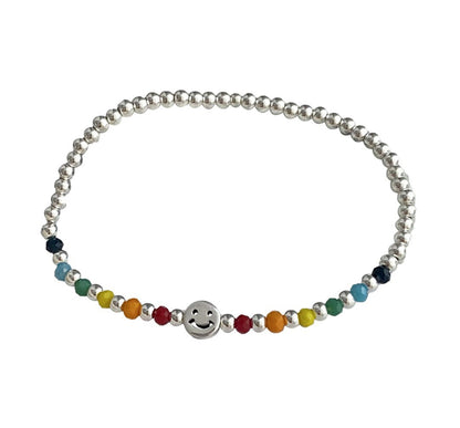 Farbige Charm Perlenarmband Brehn