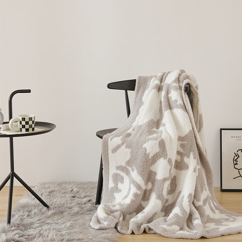 Plüsch Wendbare Sherpa Fleece Throw-Decke mit Übergröße Damaskus-Muster