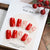 Premium Abstract Heart Press-On Nail Set Brehn
