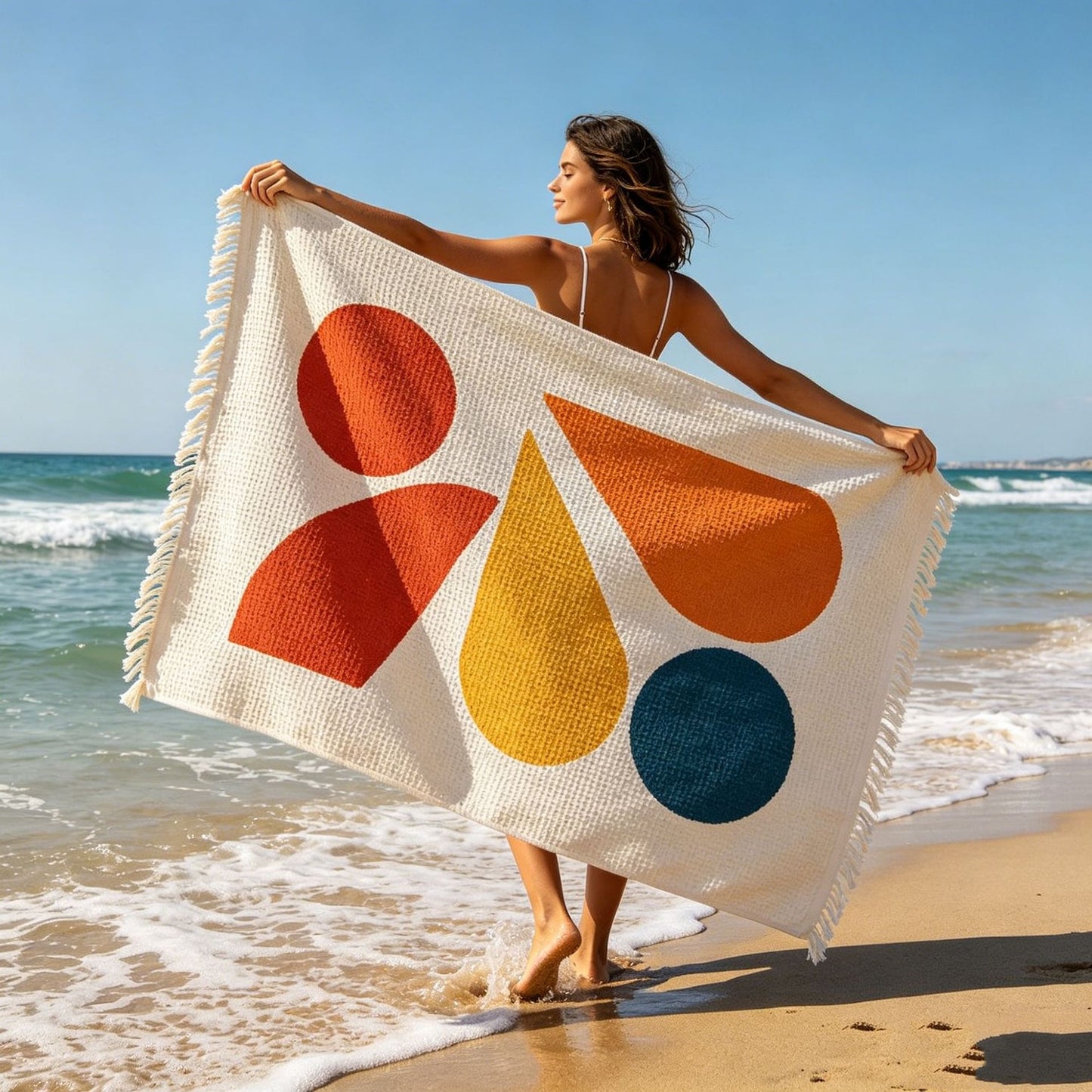 Strandtuch mit floralem Design Brehn