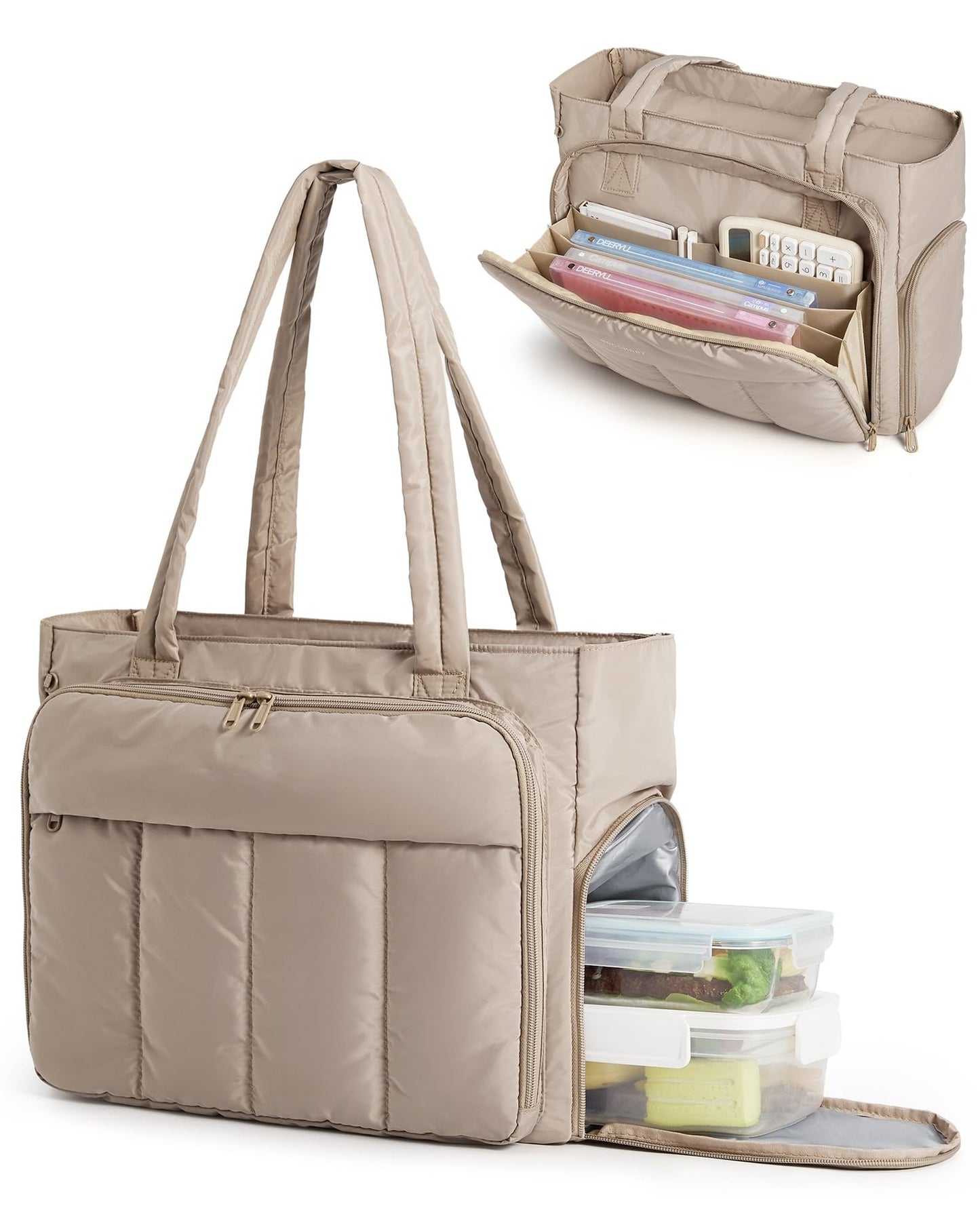Isolierte Lunch-Tasche mit Praktischem Fächersystem Brehn