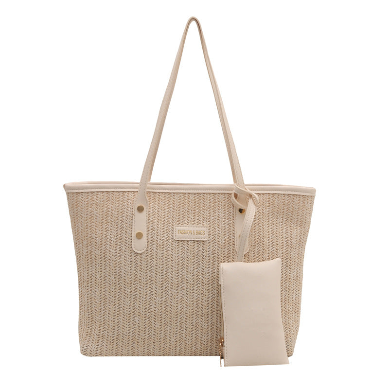 Lässige Gewebte Strandtasche