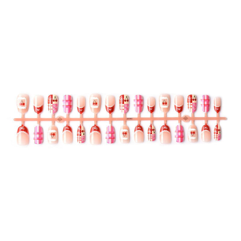 Künstlerisches Urlaubs-themed Press-On Nageldesign Brehn