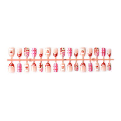 Künstlerisches Urlaubs-themed Press-On Nageldesign Brehn