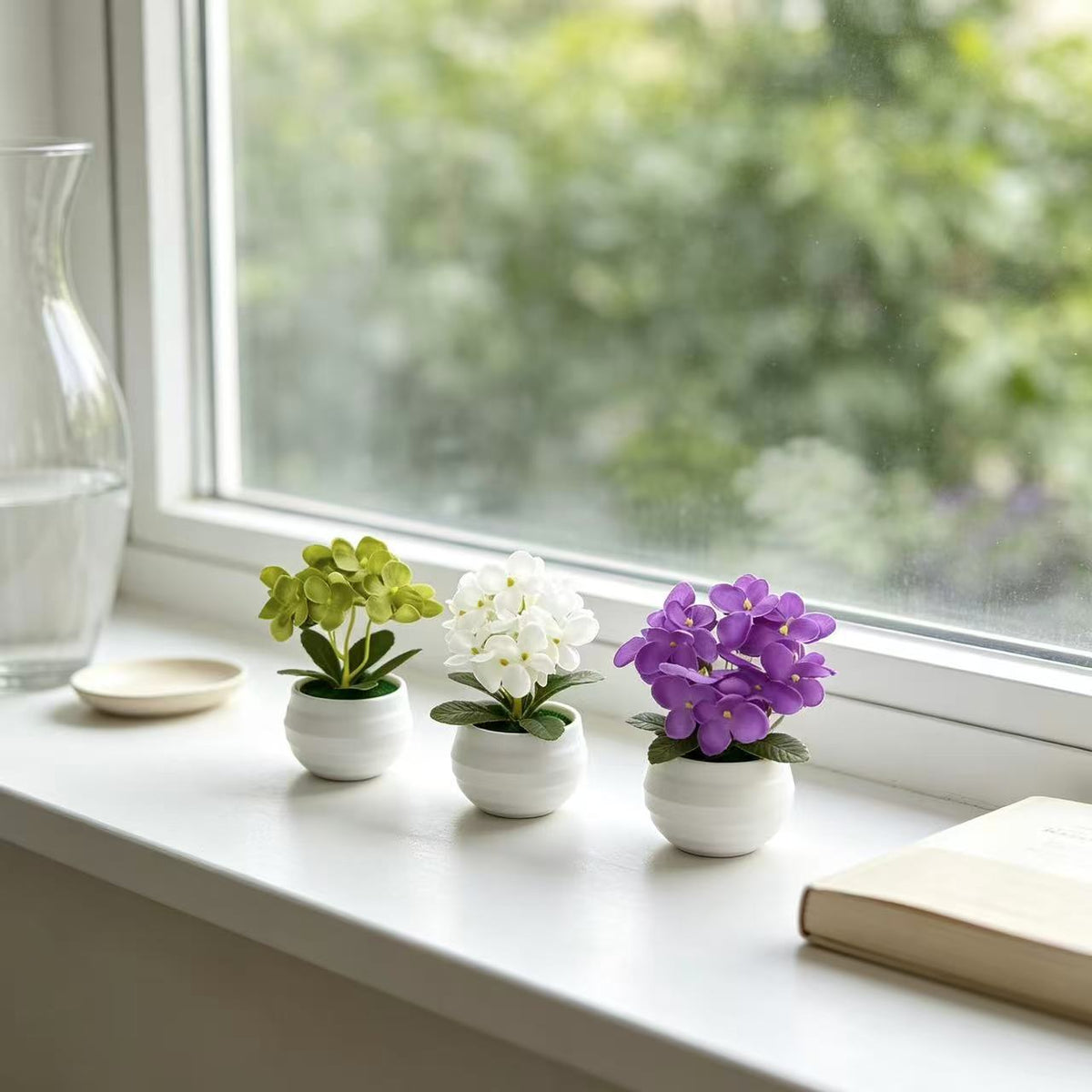 Lebensechte Miniatur Pothos Orchideenpflanze