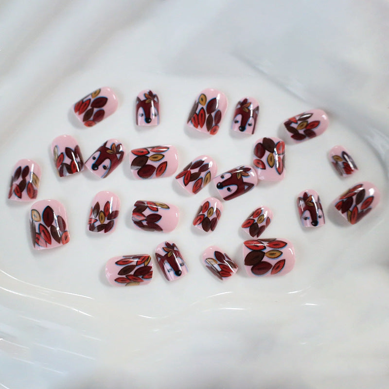 Saisonale von Füchsen inspirierte Nagelkunst Brehn