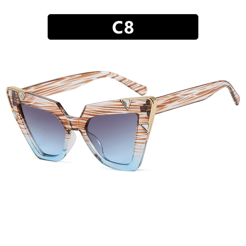 Damen Cat-Eye Sonnenbrille mit luxuriösem Motiv und schützendem UV-Filter Brehn