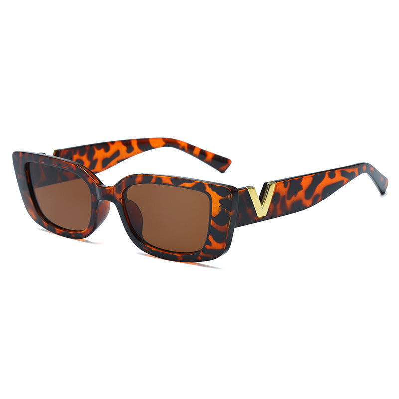 Damen modische Sonnenbrille im trendigen Leopardenmuster Brehn