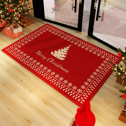 Festliche Weihnachtsbaum-Themen-Innendoormat Brehn