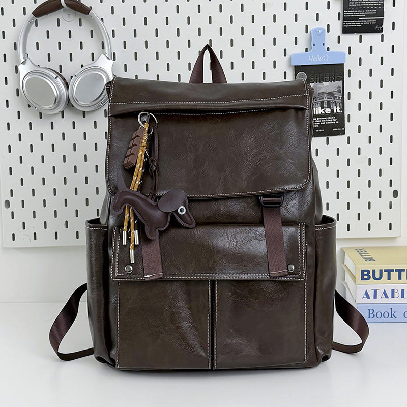 Stilvoller Echtleder Rucksack