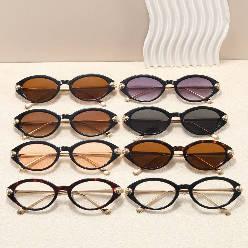Damen elegante Sonnenbrille im markanten hexagonalen Design Brehn
