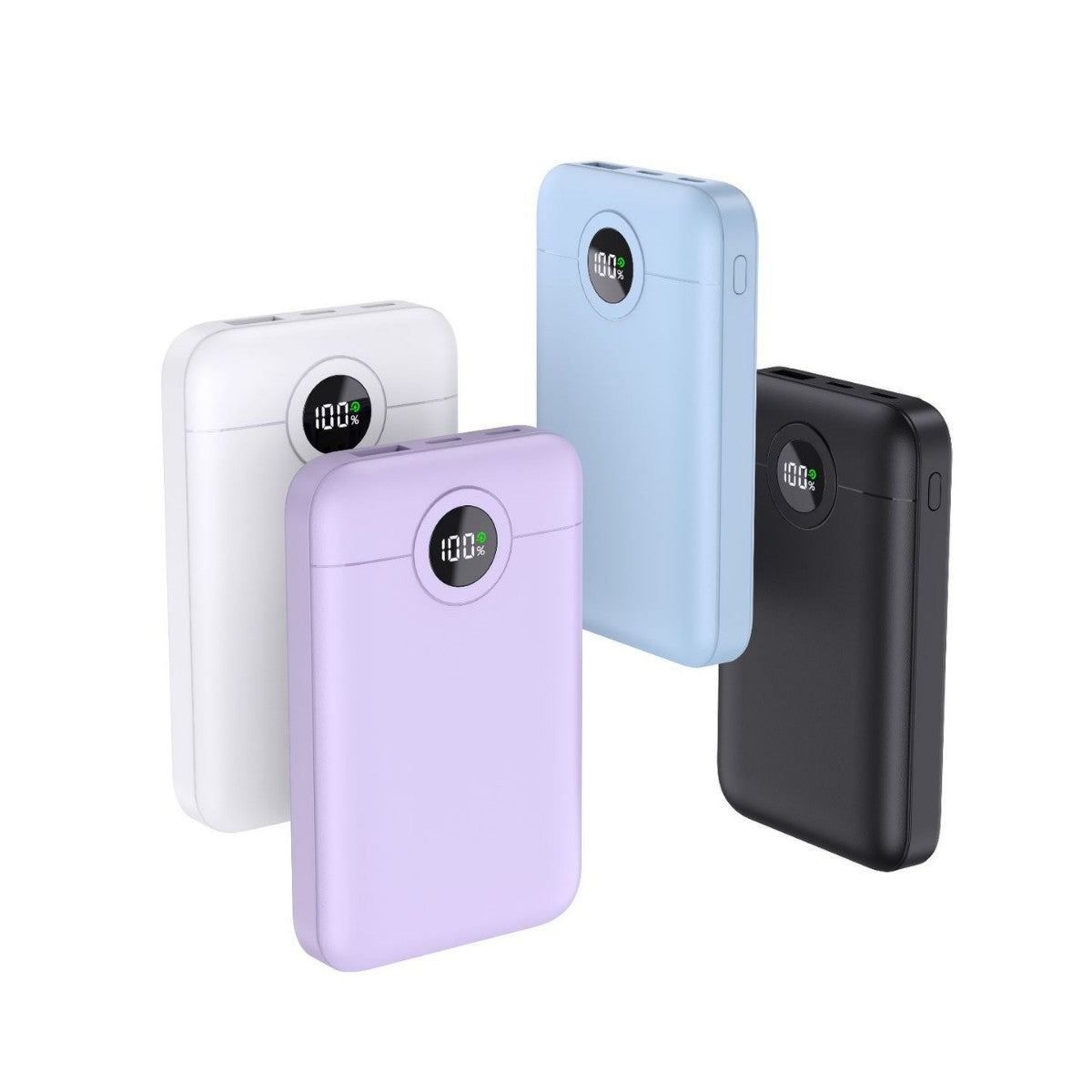 Tragbare Powerbank mit Intelligentem Kabelmanagement und Led-Ladestandsanzeige Brehn