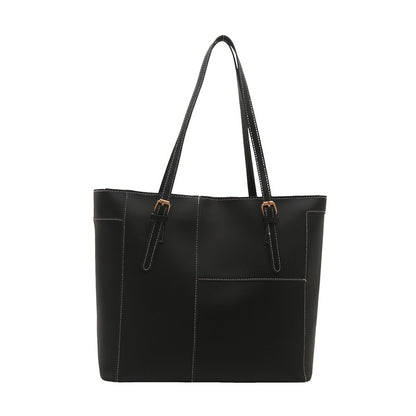 Elegante Strukturierte Leder Tragetasche