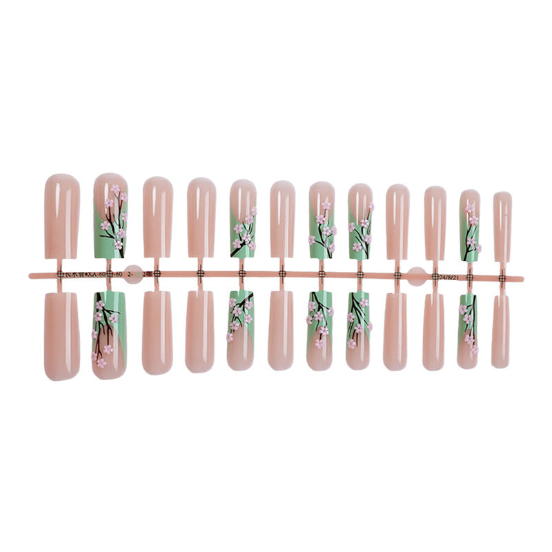 Floral Design Press-On Nails Set Brehn