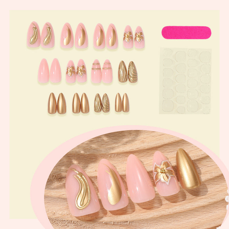 Premium Dekorative Press-On Nagelset Brehn
