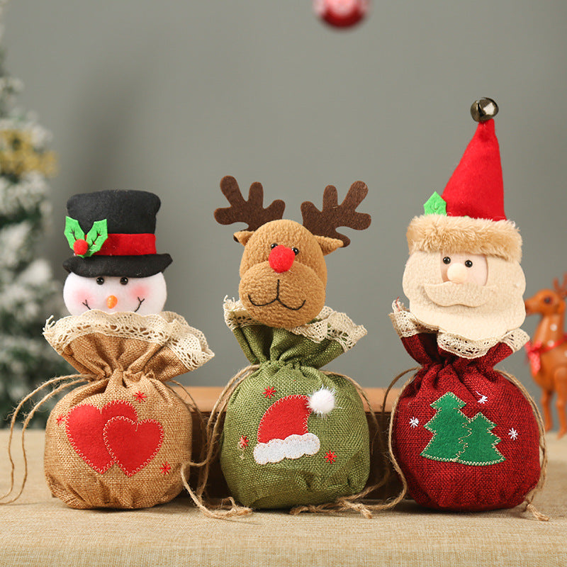 Niedlicher Weihnachtsgeschenkesack im Rentier-Design Brehn