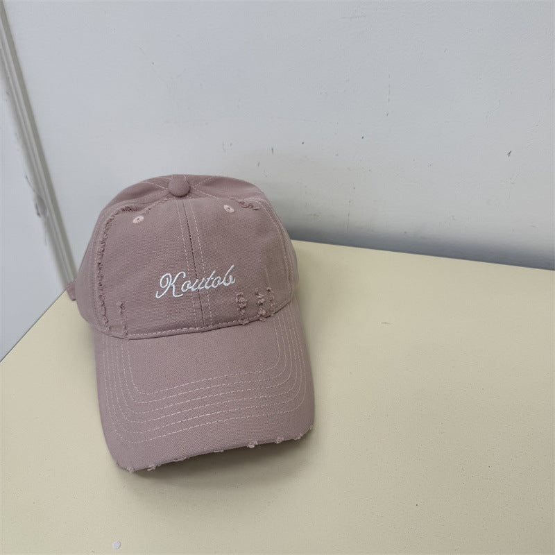 Herren Distressed Baumwoll-Baseballcap Brehn 1783921814