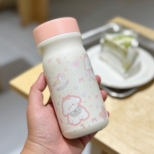 Damen Isolierte Trinkflasche mit süßem Tierdesign Brehn