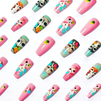 Verspielte 3D Tier-Nagelkunst Brehn