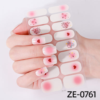 Künstlerische Nagelkunst-Wickel