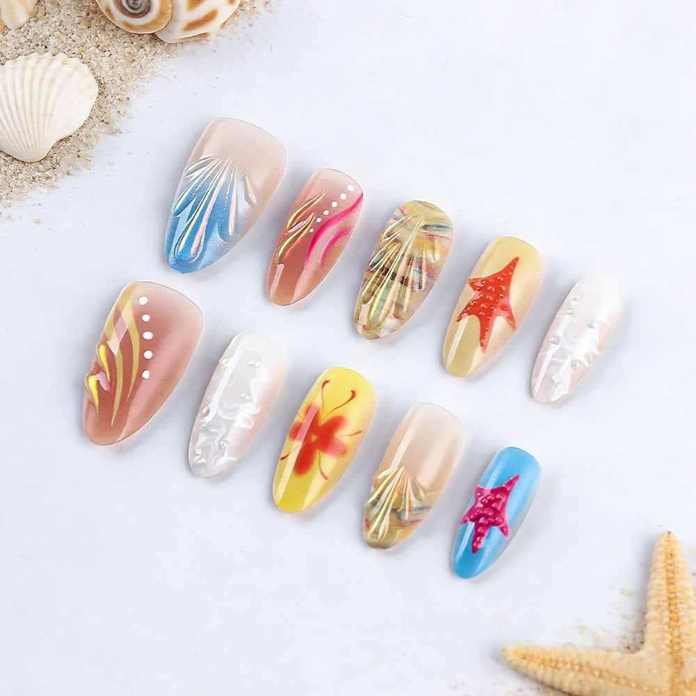 Dekoratives Press-On Nagelkunstset Brehn