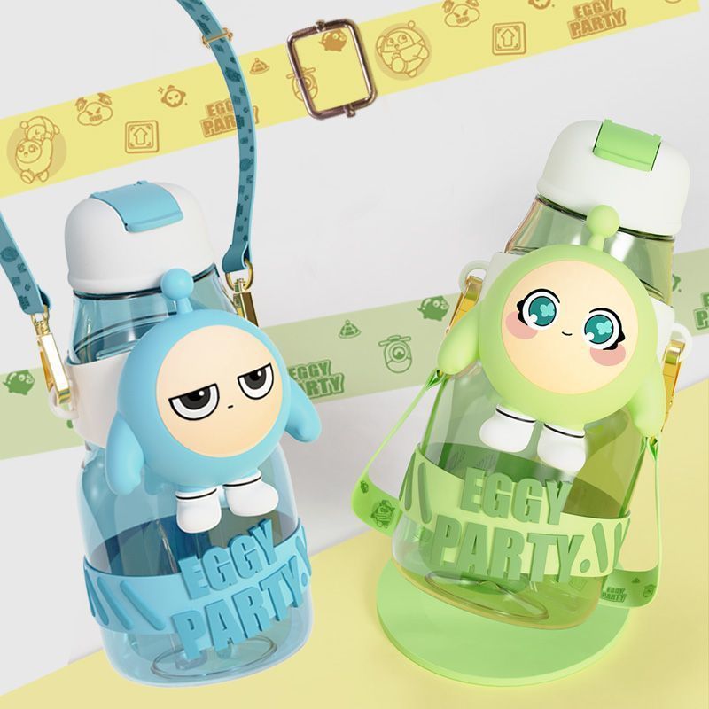 Damen Trinkflasche mit interaktivem Design und stylischem Charakterelement Brehn