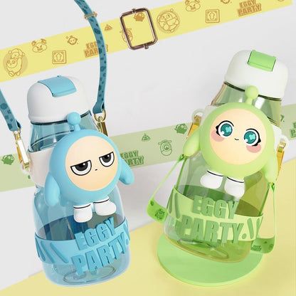 Damen Trinkflasche mit interaktivem Design und stylischem Charakterelement Brehn