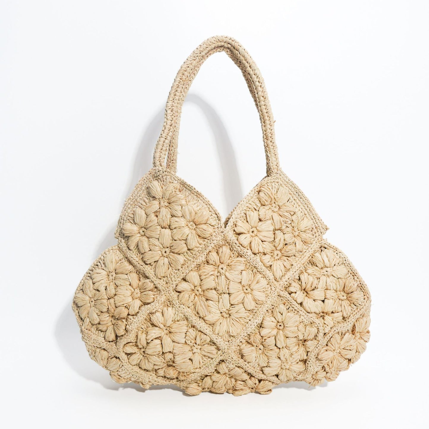 Handgefertigte Umhängetasche mit Floralen Zierstickereien Brehn