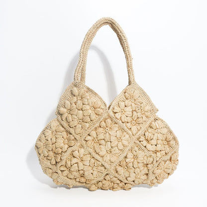 Handgefertigte Umhängetasche mit Floralen Zierstickereien Brehn