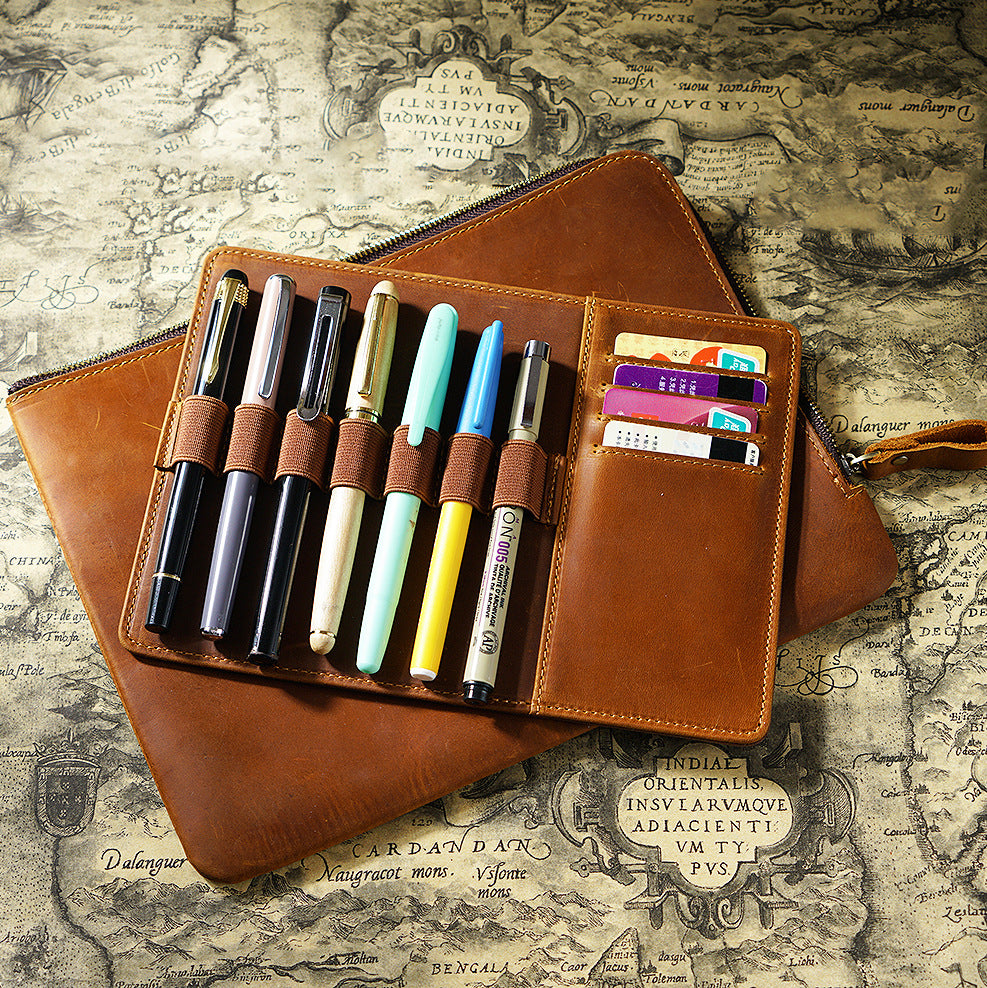 Leder Stifte-Organizer