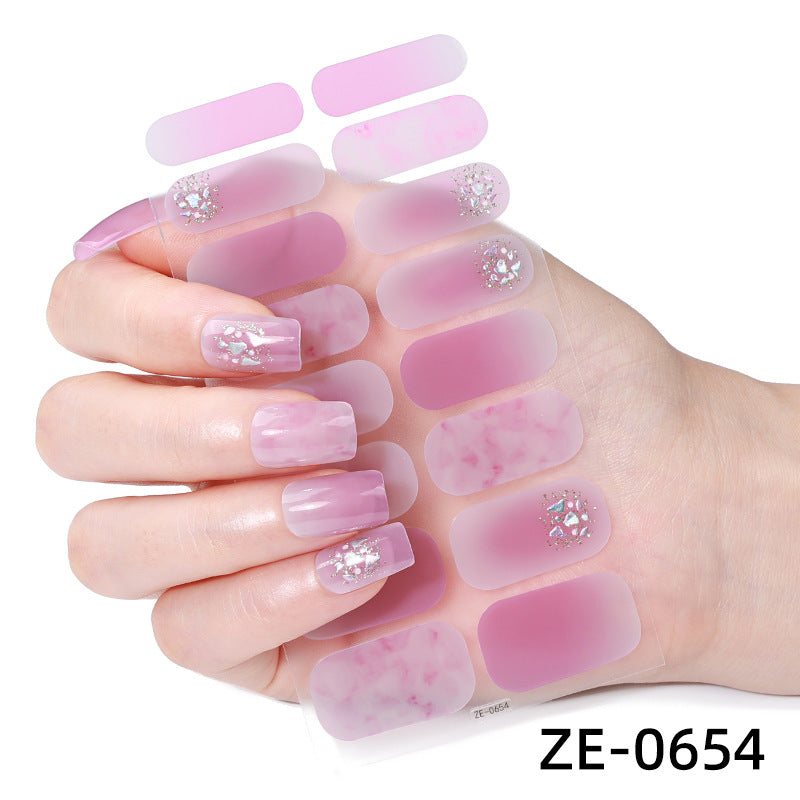 Florale Nagelkunst Aufkleber