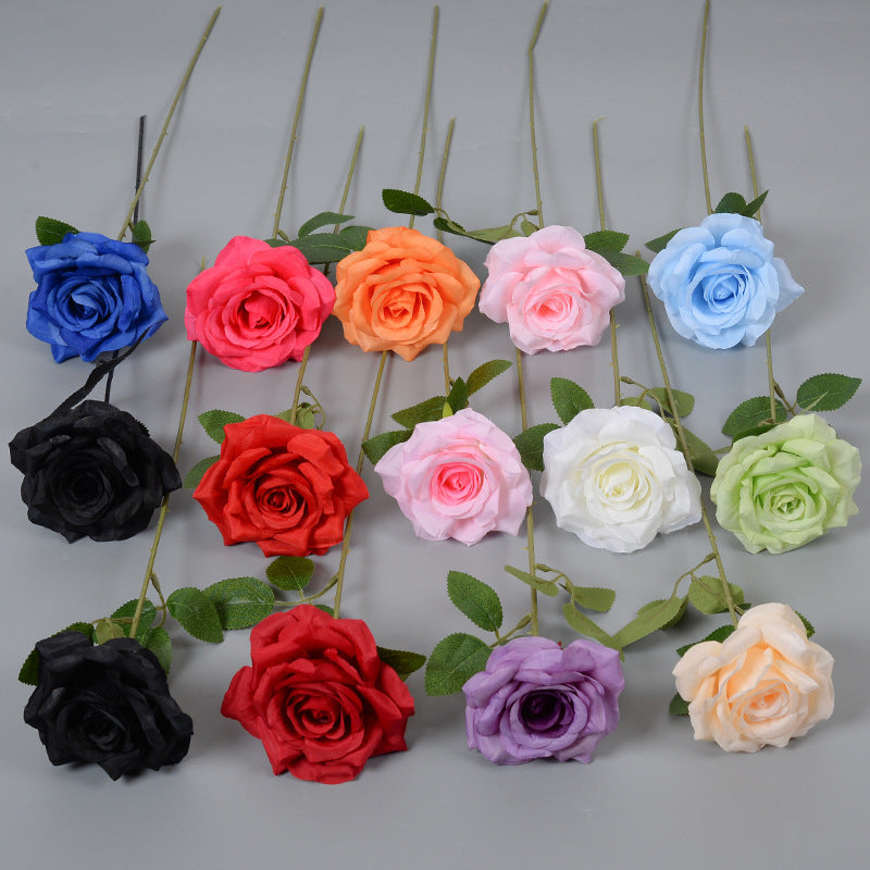 Elegantes Seiden schwarzes Rose Haaraccessoire