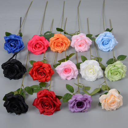 Elegantes Seiden schwarzes Rose Haaraccessoire