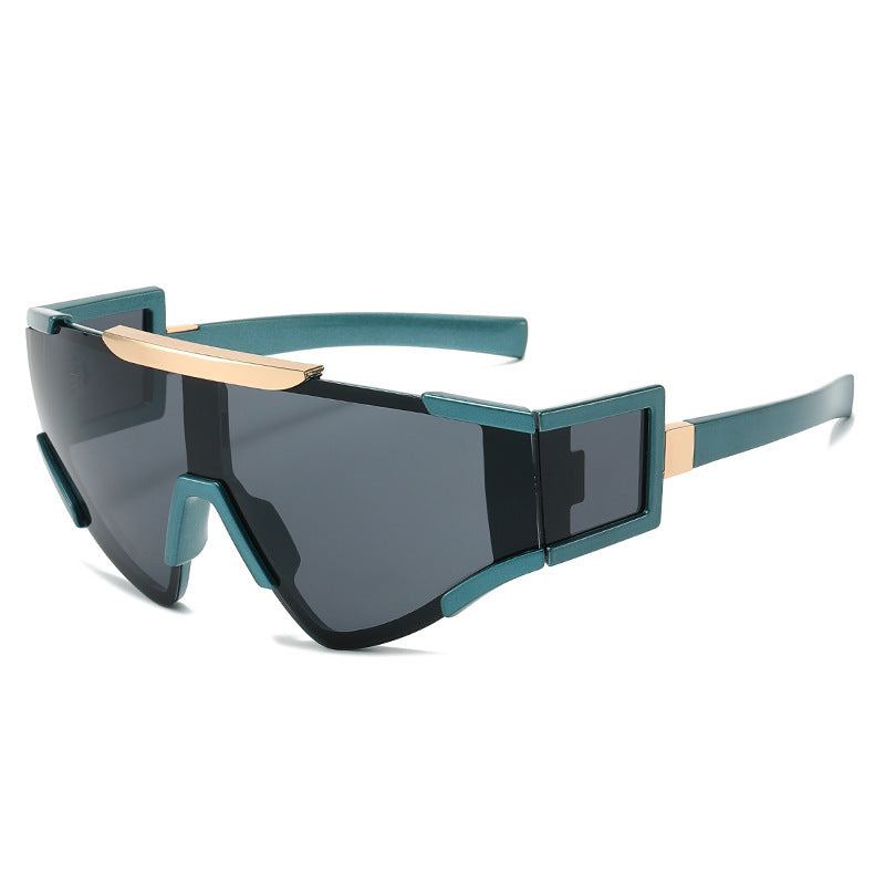 Herren Futuristische Schild Sonnenbrille Brehn