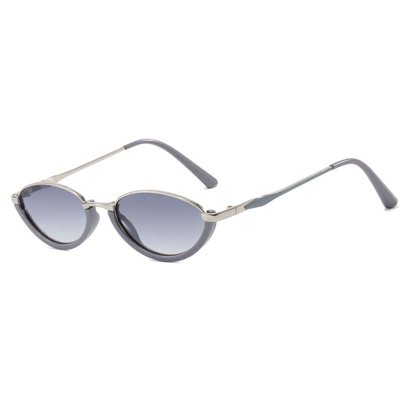 Damen modische Cat-Eye Sonnenbrille mit zweifarbigem Rahmen und UV-Schutz Brehn