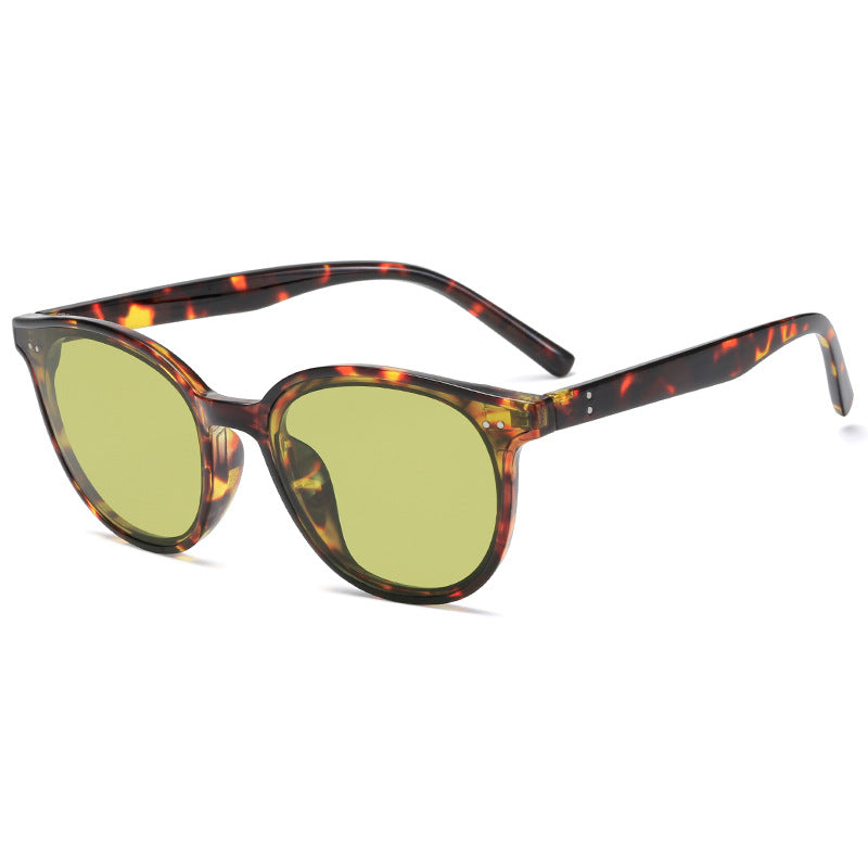 Damen runde Sonnenbrille mit stilvollem Design und UV-Schutz Brehn