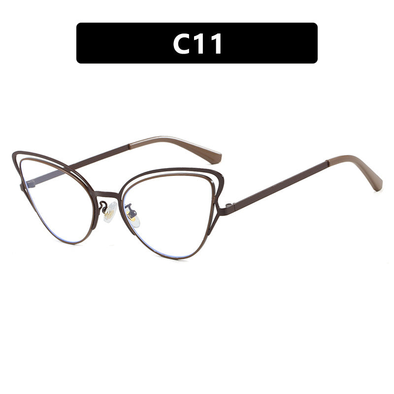 Damen Cat-Eye Brille mit edlem Metallrahmen und komfortabler Passform Brehn