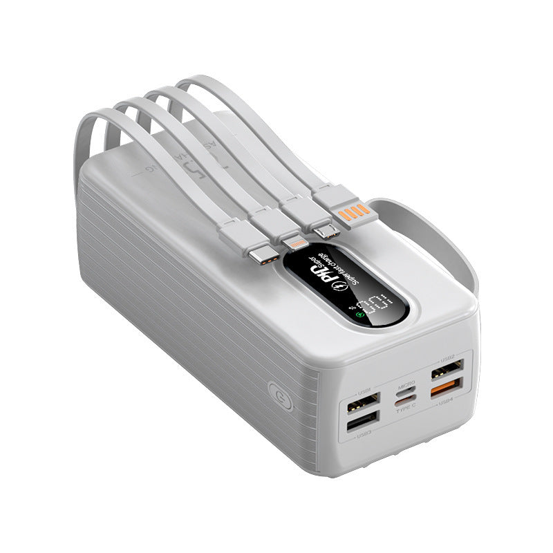 Powerbank mit Digitalem Lade-Display und Multi-Ladeanschlüssen Brehn