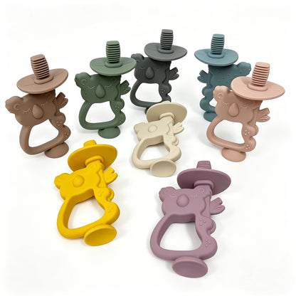 Silicone Koala Beißring mit gerippter Nippel und ergonomischem Griff