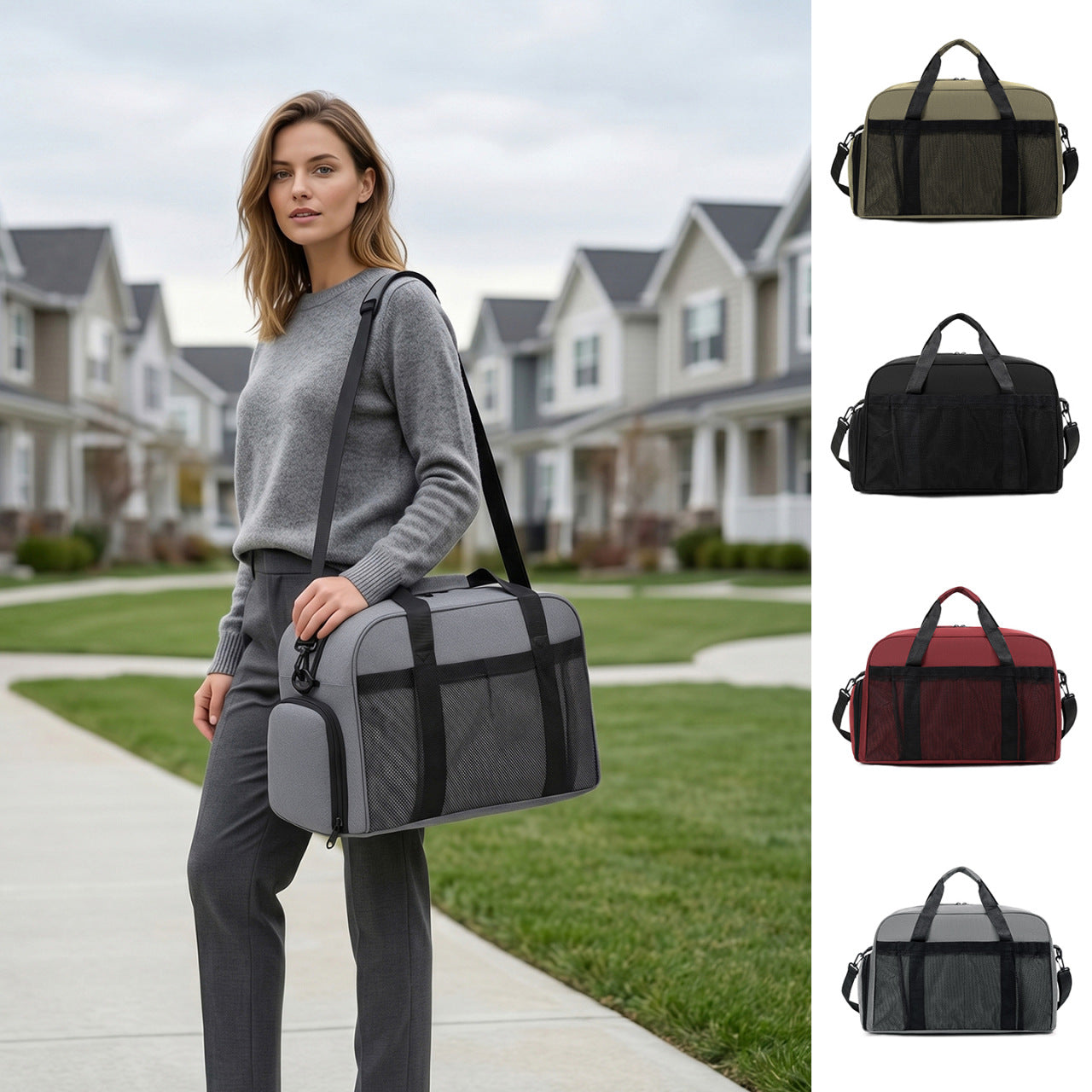 Geräumige Mehrfach-Taschen Reise-Duffle Tasche Brehn